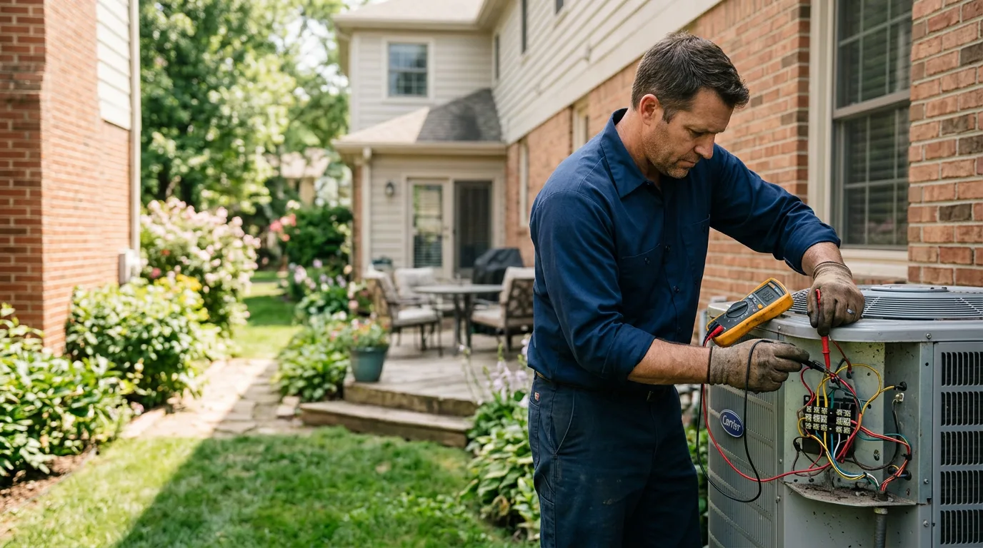 HVAC technician working near Healy, KS